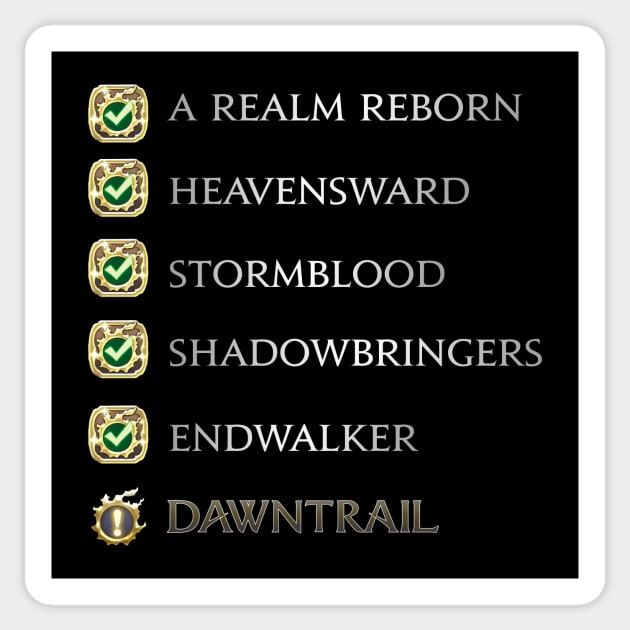 The lastest MSQ FFXIV Dawntrail Sticker by Asiadesign